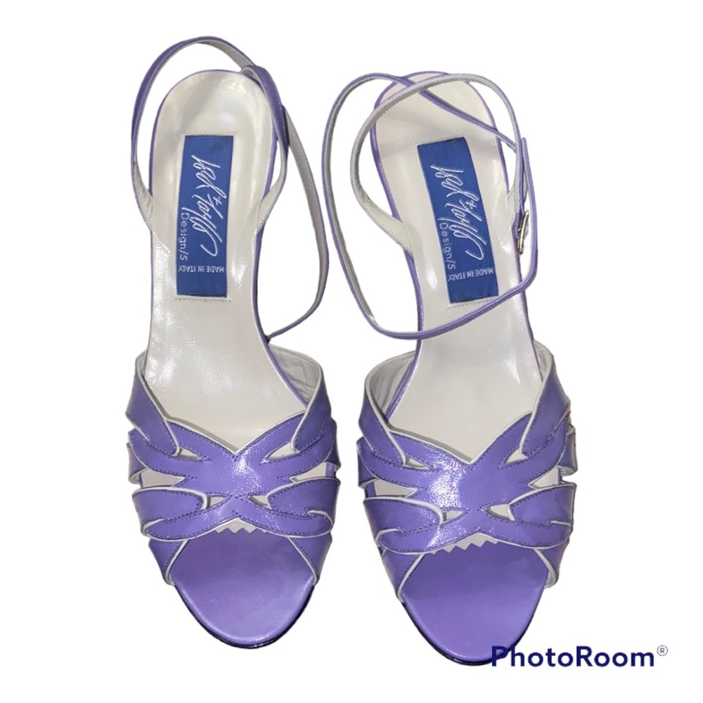 Lord&Taylor Purple Leather Kitten Heels SZ 6 NIB.  Vintage